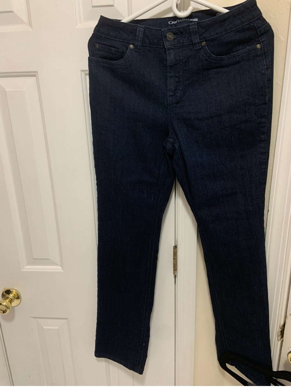 croft & barrow Dark Indigo Straight-Leg Women's Jeans